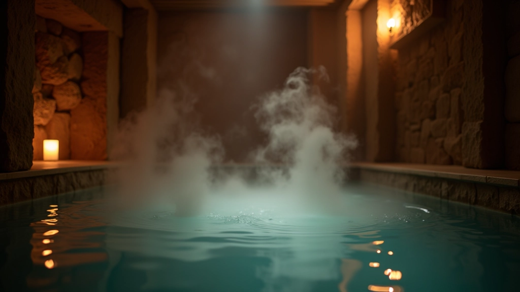 Thermal mineral spa lodge with natural spring water soaking facilities and modern wellness amenities in Upstate New York
